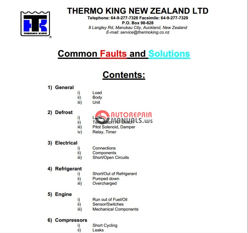 Thermo king md ii sr manual pdf